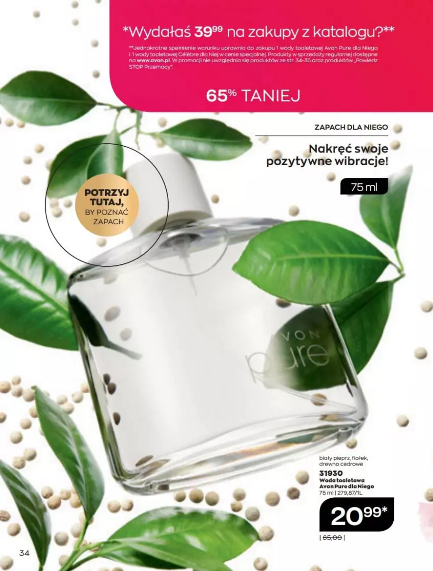 Gazetka promocyjna Avon - Katalog Avon 5/2022 kampania maj - ważna 01.05 do 31.05.2022 - strona 34 - produkty: Pieprz, Pur, Woda, Woda toaletowa