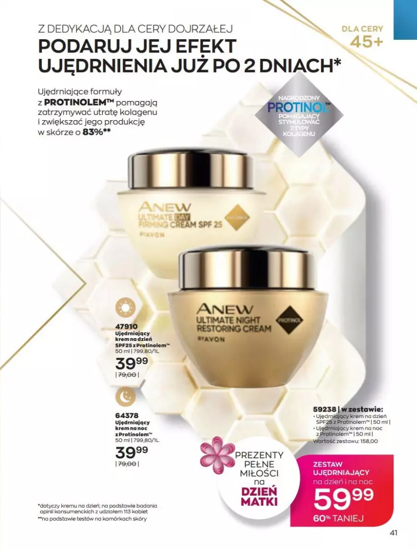 Gazetka promocyjna Avon - Katalog Avon 5/2022 kampania maj - ważna 01.05 do 31.05.2022 - strona 41 - produkty: Anew, Kolagen