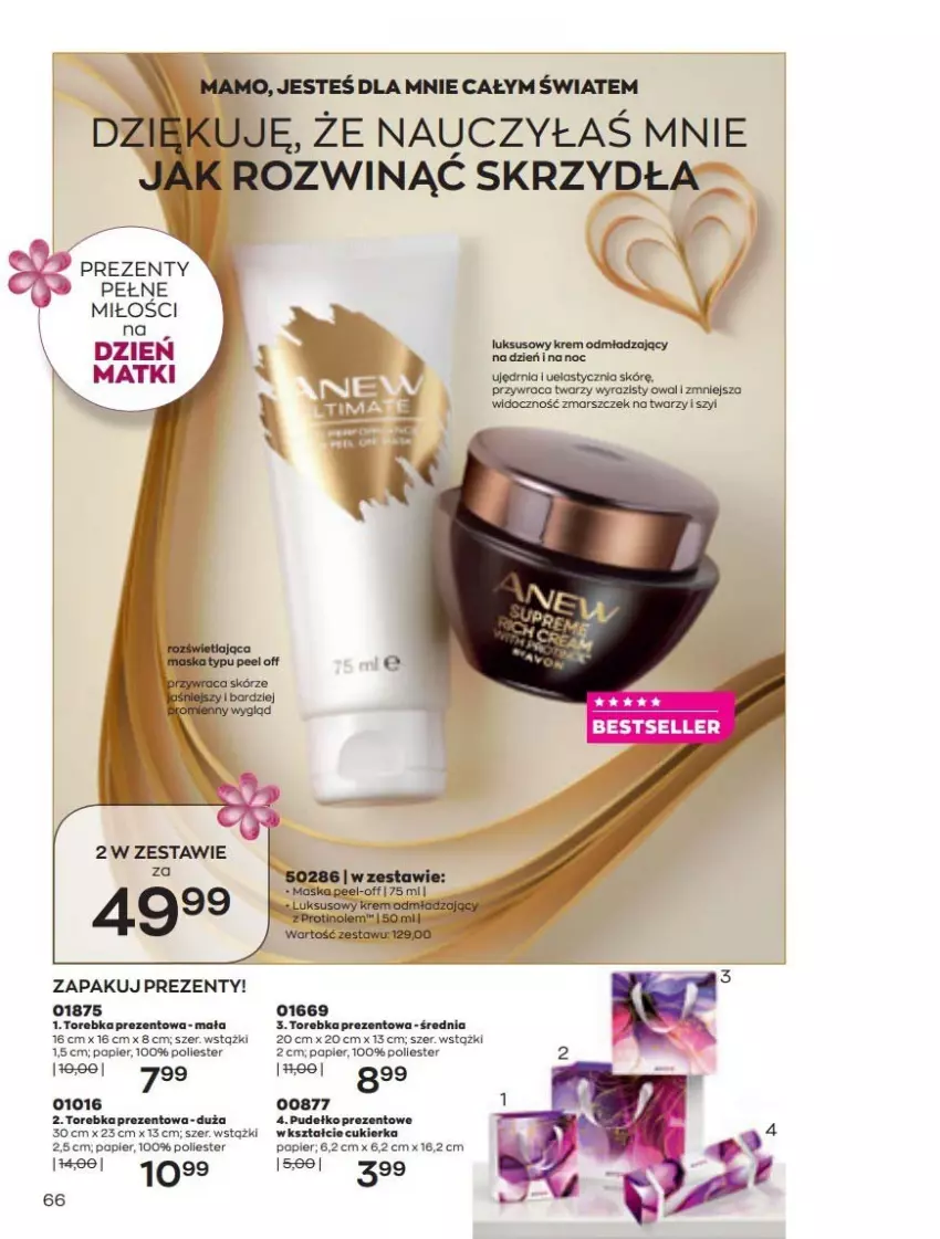 Gazetka promocyjna Avon - Katalog Avon 5/2022 kampania maj - ważna 01.05 do 31.05.2022 - strona 66 - produkty: Cukier, Maska, Papier, Pudełko, Torebka