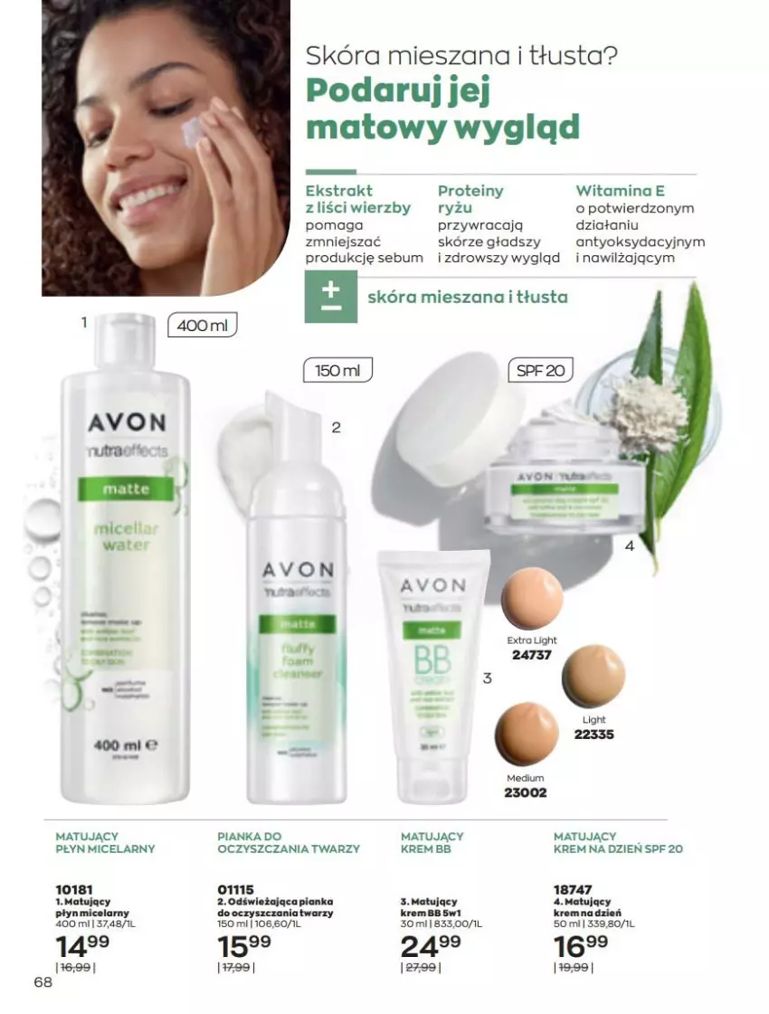 Gazetka promocyjna Avon - Katalog Avon 5/2022 kampania maj - ważna 01.05 do 31.05.2022 - strona 68 - produkty: Krem bb, Płyn micelarny, Ryż