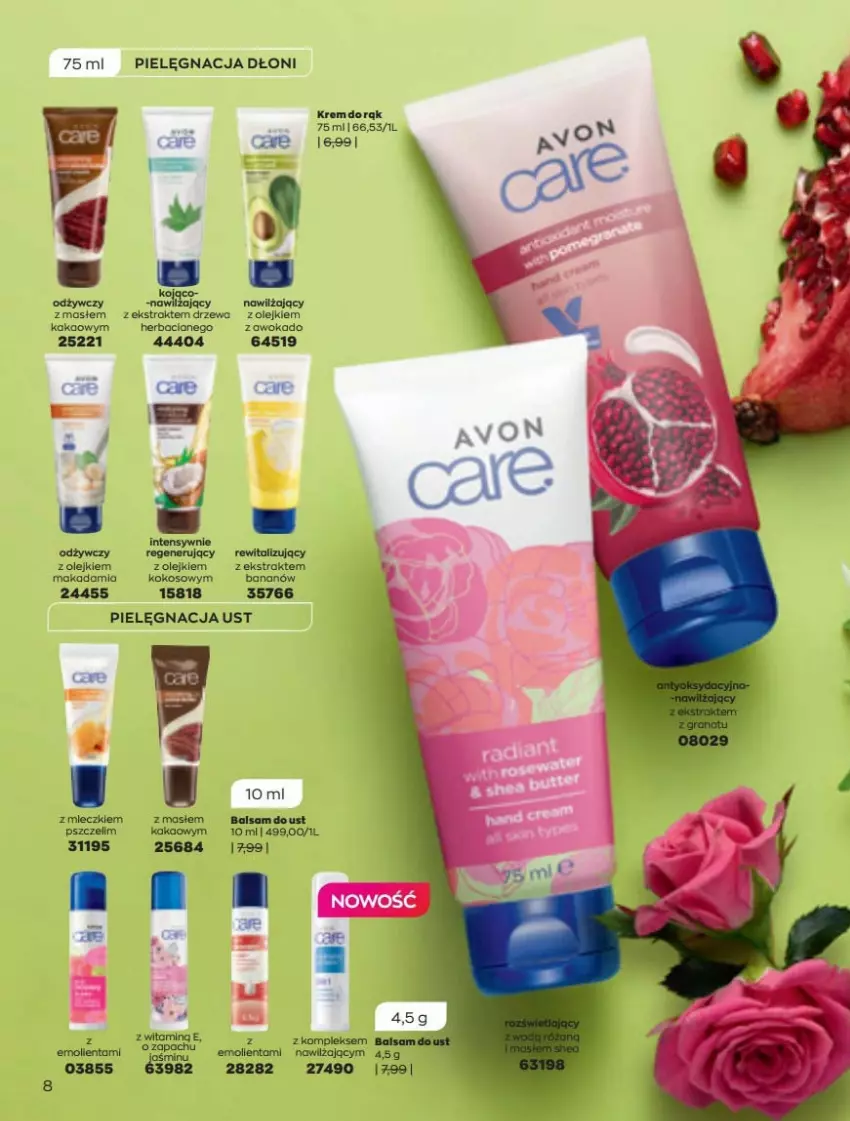 Gazetka promocyjna Avon - Katalog Avon 5/2022 kampania maj - ważna 01.05 do 31.05.2022 - strona 8 - produkty: Amol, Balsam do ust, Kakao, Olej