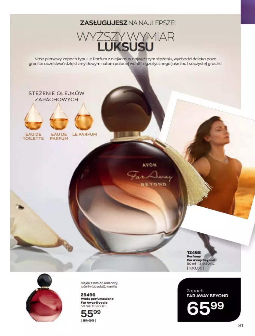 Gazetka promocyjna Avon - Katalog Avon 5/2022 kampania maj - ważna 01.05 do 31.05.2022 - strona 81 - produkty: Absolut, Fa, Gra, Gruszki, Olej, Perfum