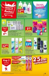 Gazetka promocyjna Auchan - Gazetka - ważna od 11.10 do 11.10.2023 - strona 14 - produkty: Nivea Men, Rum, Pasta do zębów, Tonik, Chusteczki, Szampon, Carefree, Suchy szampon, Batiste, Colgate, Wkładki, Nivea, Szczoteczka, LG