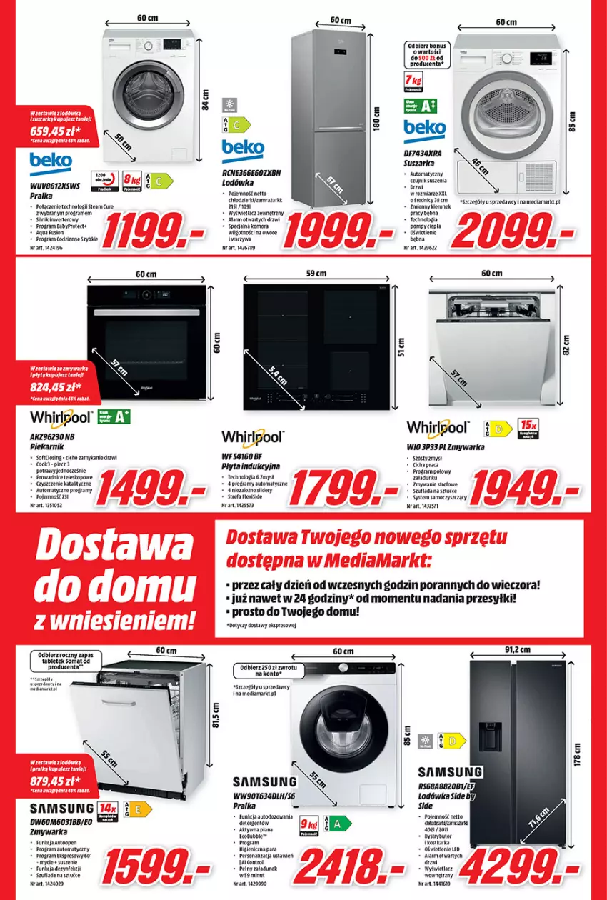 Gazetka promocyjna Media Markt - Gazetka Media Markt - ważna 22.04 do 29.04.2021 - strona 2 - produkty: Beko, Drzwi, Fa, Gra, LG, Lodówka, Piekarnik, Płyta, Płyta indukcyjna, Por, Pralka, Rum, Ryż, Samsung, Suszarka, Tablet, Teleskop, Tera, Warka, Warzywa, Whirlpool, Zmywarka