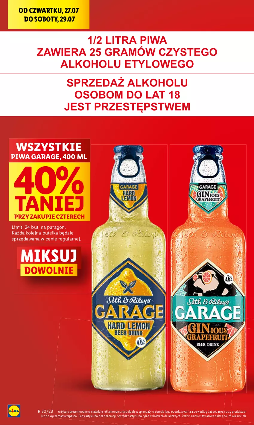 Gazetka promocyjna Lidl - GAZETKA - ważna 27.07 do 29.07.2023 - strona 22 - produkty: Olej, Piwa