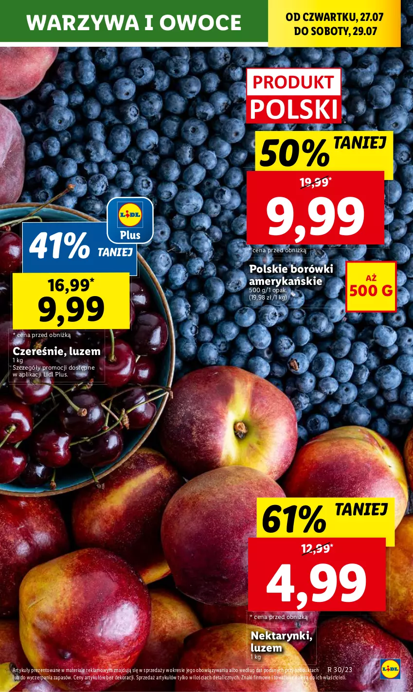 Gazetka promocyjna Lidl - GAZETKA - ważna 27.07 do 29.07.2023 - strona 29 - produkty: Nektar, Owoce, Warzywa, Warzywa i owoce