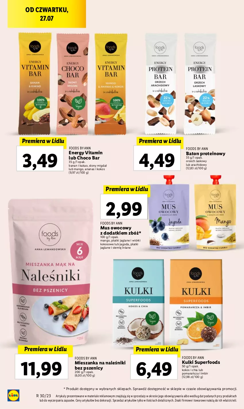 Gazetka promocyjna Lidl - GAZETKA - ważna 27.07 do 29.07.2023 - strona 32 - produkty: Ananas, Imbir, Kakao, Kokos, Mango, Wiórki kokosowe