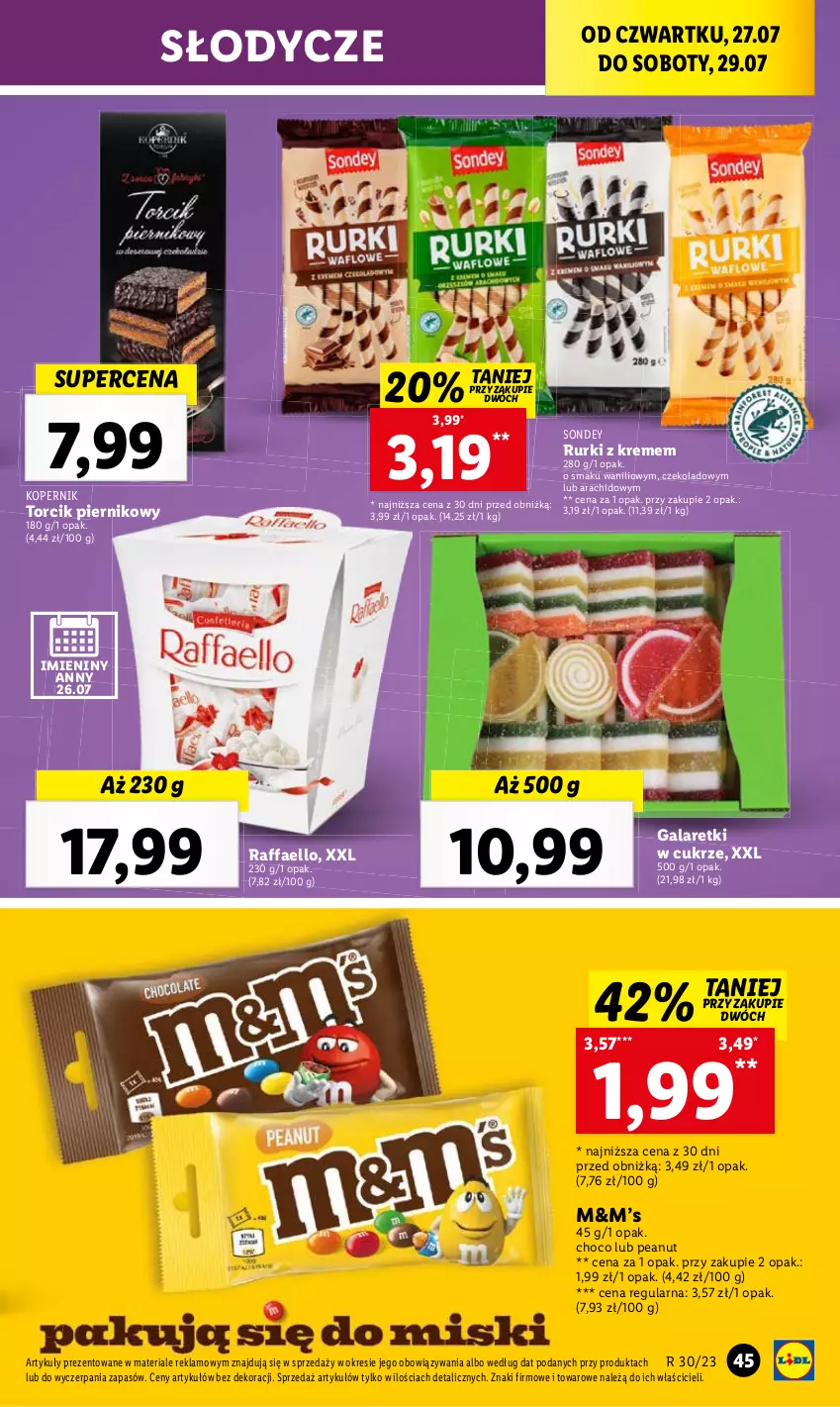 Gazetka promocyjna Lidl - GAZETKA - ważna 27.07 do 29.07.2023 - strona 63 - produkty: Rurki