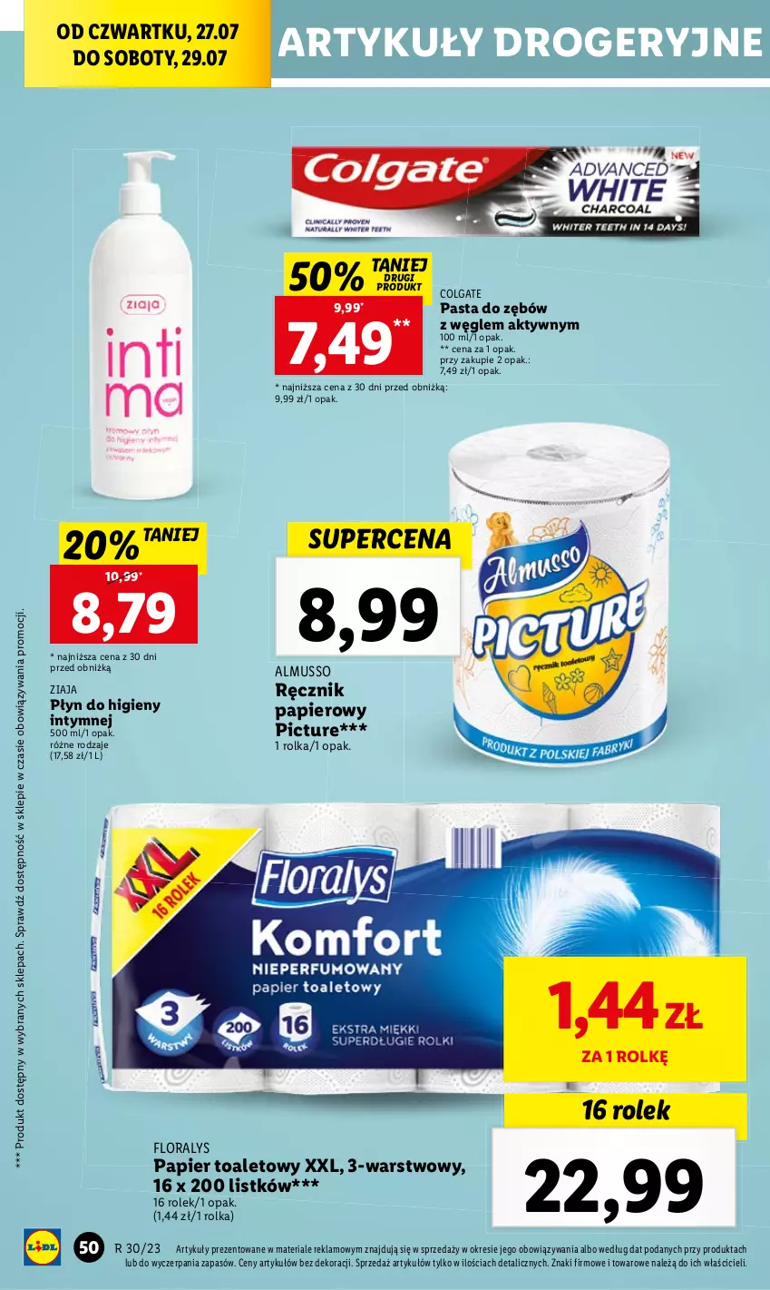 Gazetka promocyjna Lidl - GAZETKA - ważna 27.07 do 29.07.2023 - strona 68 - produkty: Colgate, Flora, LG, Mus, Ziaja