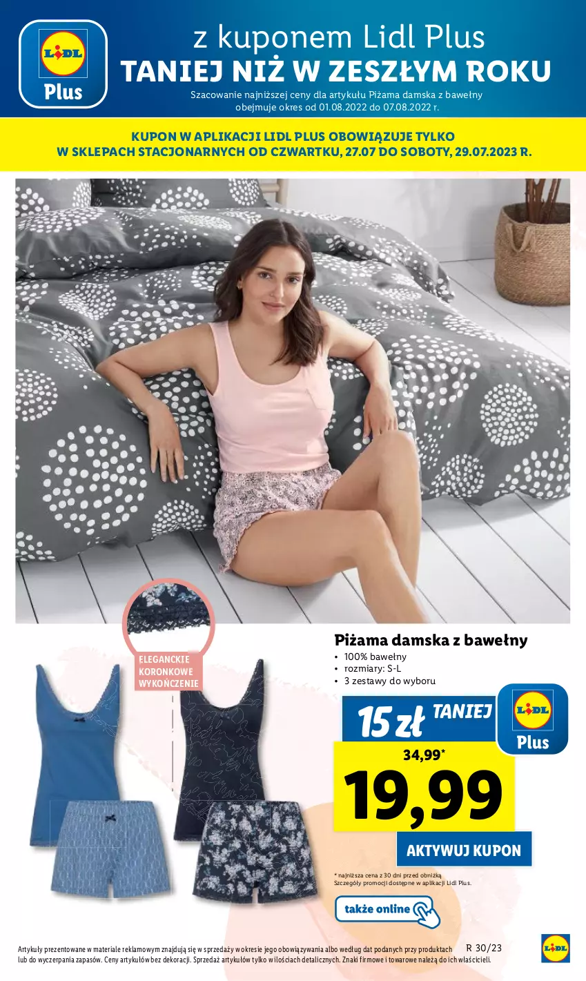 Gazetka promocyjna Lidl - GAZETKA - ważna 27.07 do 29.07.2023 - strona 73 - produkty: Piżama