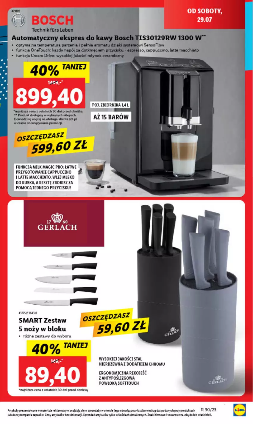 Gazetka promocyjna Lidl - GAZETKA - ważna 27.07 do 29.07.2023 - strona 75 - produkty: Bosch, Cappuccino, Chia, Mleko, Młynek, Napój, Noż, Sok