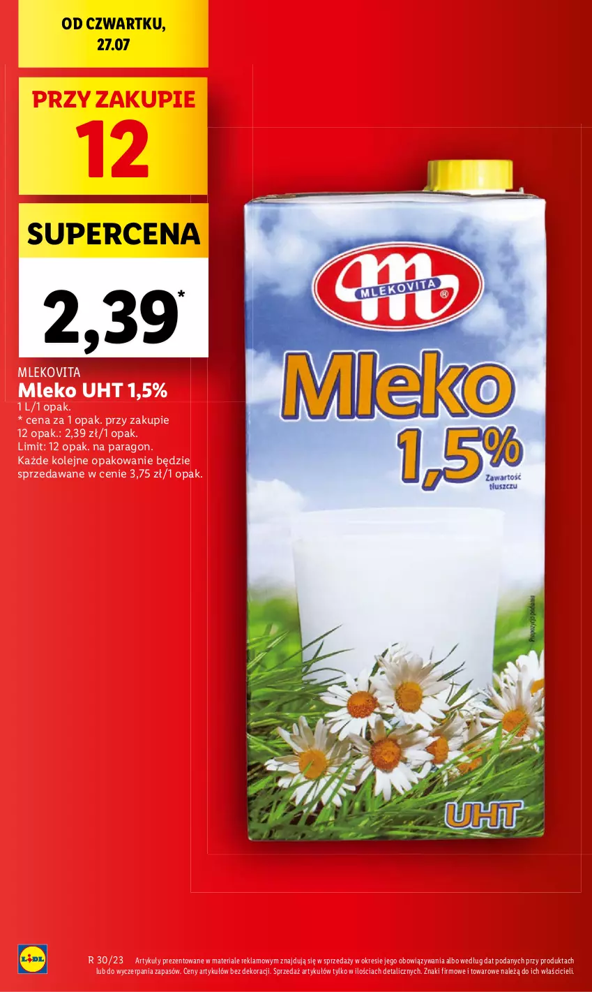 Gazetka promocyjna Lidl - GAZETKA - ważna 27.07 do 29.07.2023 - strona 8 - produkty: Mleko, Olej