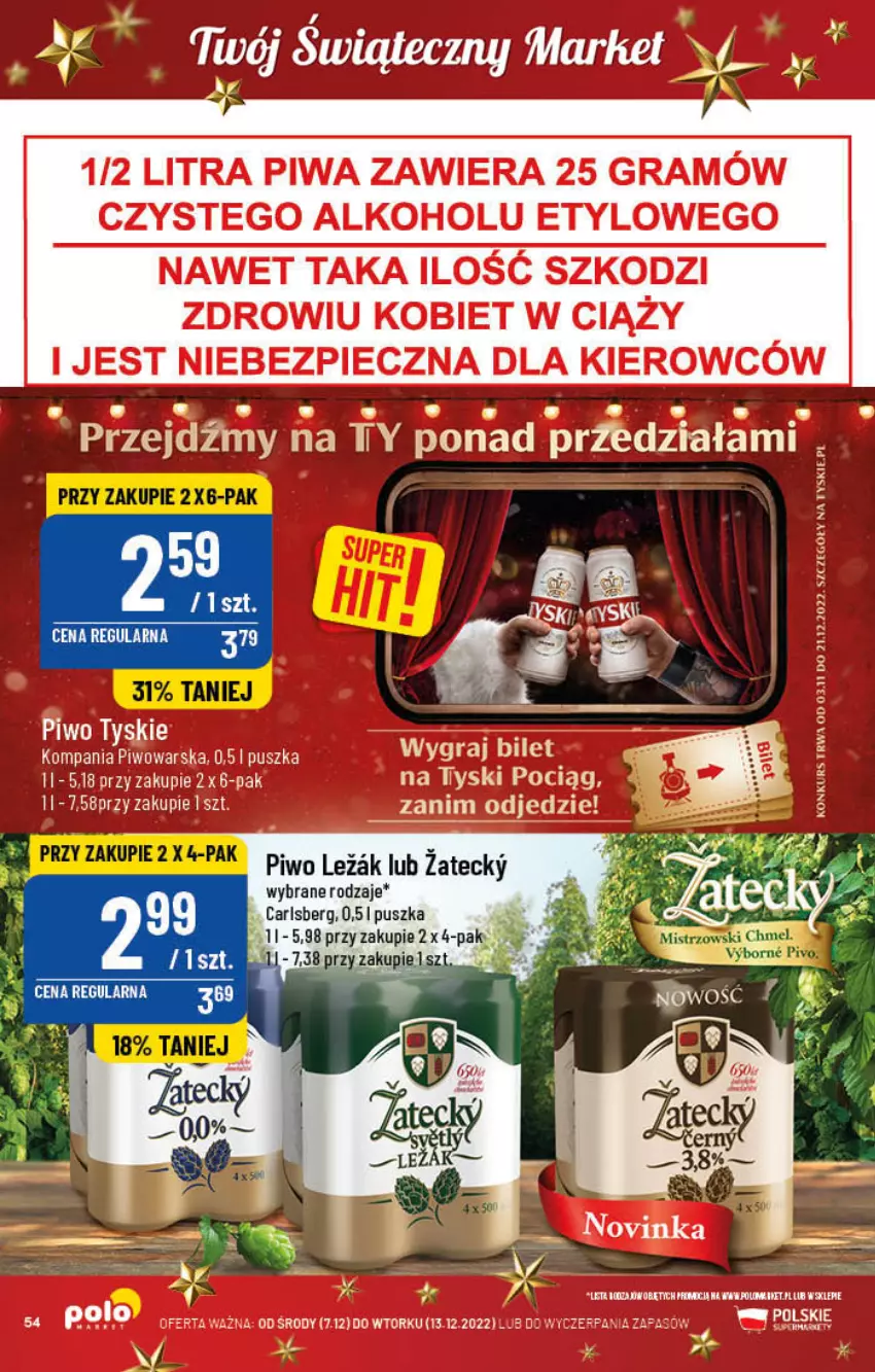 Gazetka promocyjna PoloMarket - Gazetka pomocyjna - ważna 07.12 do 13.12.2022 - strona 54 - produkty: Carlsberg, Piwo