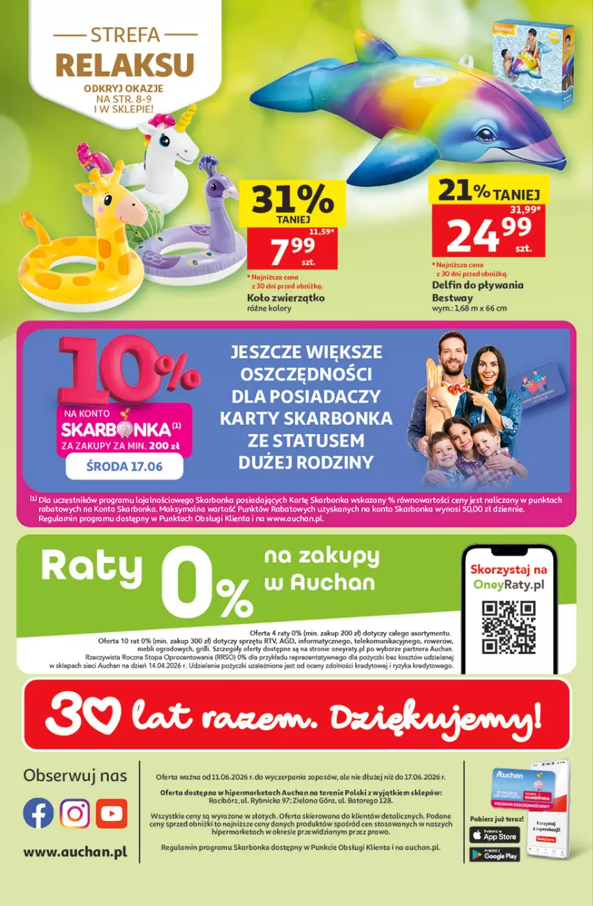 Gazetka promocyjna Auchan - Gazetka 30 Lat Hipermarket Auchan - ważna 11.06 do 17.06.2026 - strona 45 - produkty: Gra, Kosz, Top