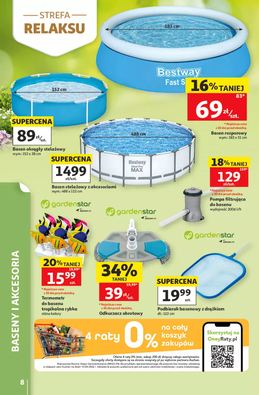 Gazetka promocyjna Auchan - Gazetka 30 Lat Hipermarket Auchan - ważna 11.06 do 17.06.2026 - strona 8 - produkty: Fa, Kosz, Odkurzacz, Por, Termometr, Top