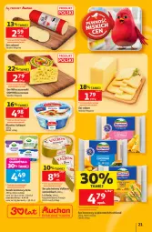 Gazetka promocyjna Auchan - Gazetka 30 Lat Hipermarket Auchan - Gazetka - ważna od 17.06 do 17.06.2026 - strona 21 - produkty: Cheddar, Ser, Włoszczowski, Salami, Brie, Ricotta, Serek, Camembert, Edam, Hochland, Galbani, Ser salami, Ser pleśniowy