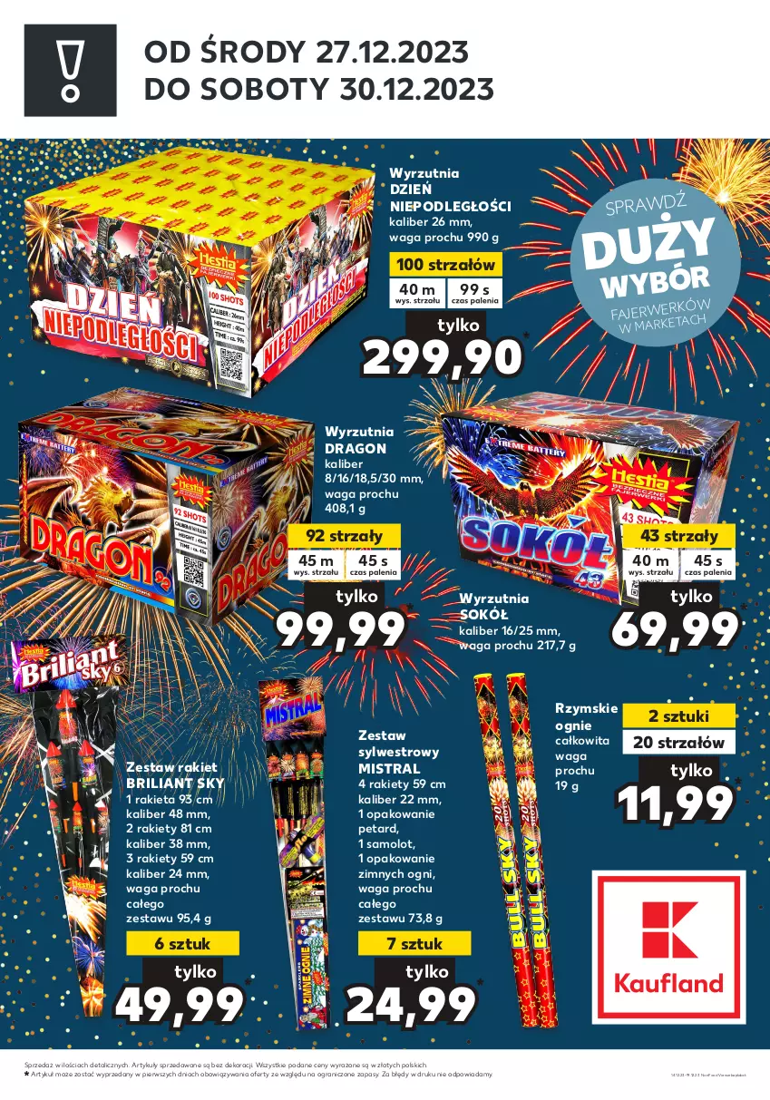 Gazetka promocyjna Kaufland - Zapowiedź oferty - ważna 14.12 do 19.12.2023 - strona 2 - produkty: Amol, Fa, Gra, Rakieta, Rzymskie ognie, Samolot, Sok, Sokół, Strzałów, Waga, Wyrzutnia