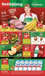 Gazetka promocyjna Delikatesy Centrum - Franczyza DC10 Czwartek - Gazetka - ważna od 11.03 do 11.03.2026 - strona 1 - produkty: Banany, Sok, Ser, Rum, Złoty Mazur, Szynka wieprzowa, Rama, Coca-Cola, Tran, Dron, Szynka, Bukiet, Sprite, Napój, Merci, Mleko