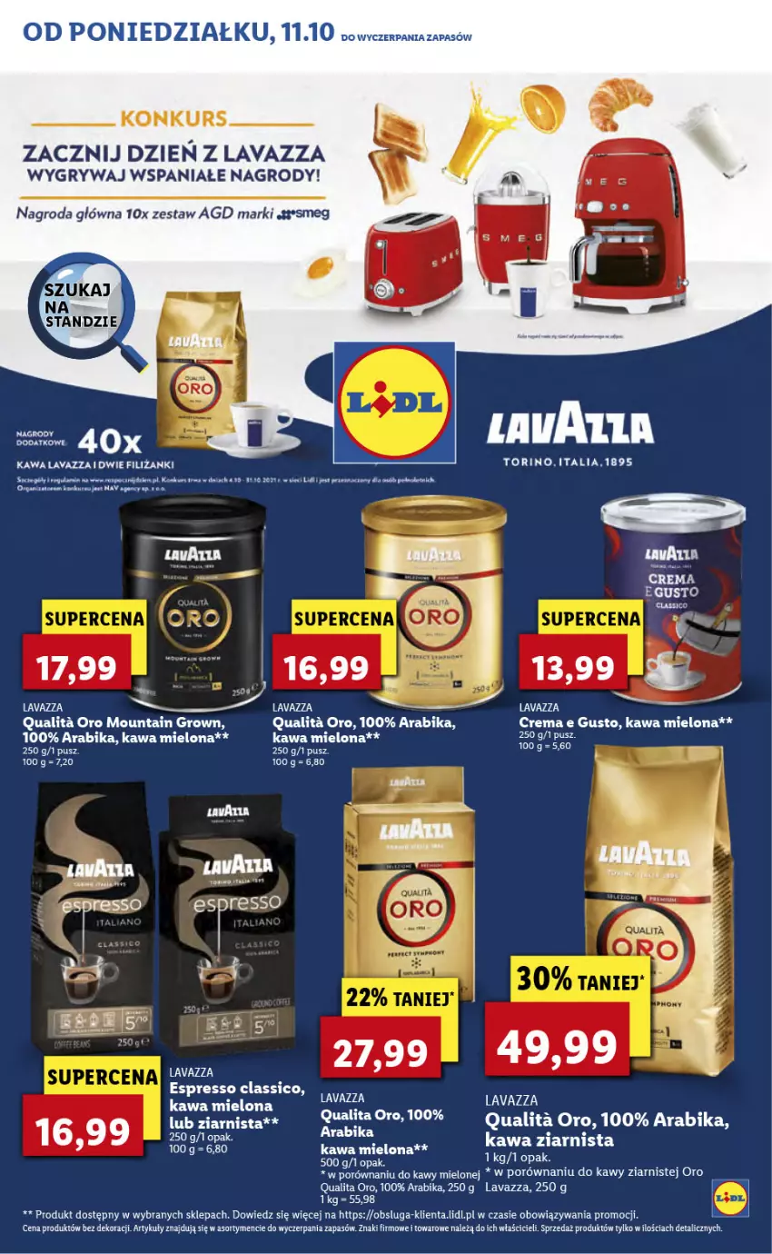 Gazetka promocyjna Lidl - KATALOG ITALIAMO - ważna 11.10 do 15.10.2021 - strona 2 - produkty: Gry, Kawa, Kawa mielona, Kawa ziarnista, Lavazza, Por