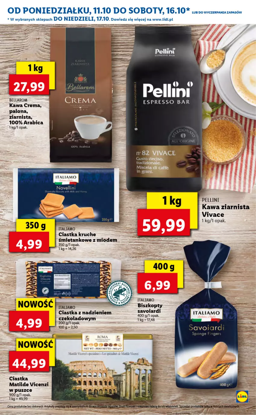 Gazetka promocyjna Lidl - KATALOG ITALIAMO - ważna 11.10 do 15.10.2021 - strona 28 - produkty: Bell, Bella, BIC, Biszkopty, Ciastka, Kawa, Kawa ziarnista