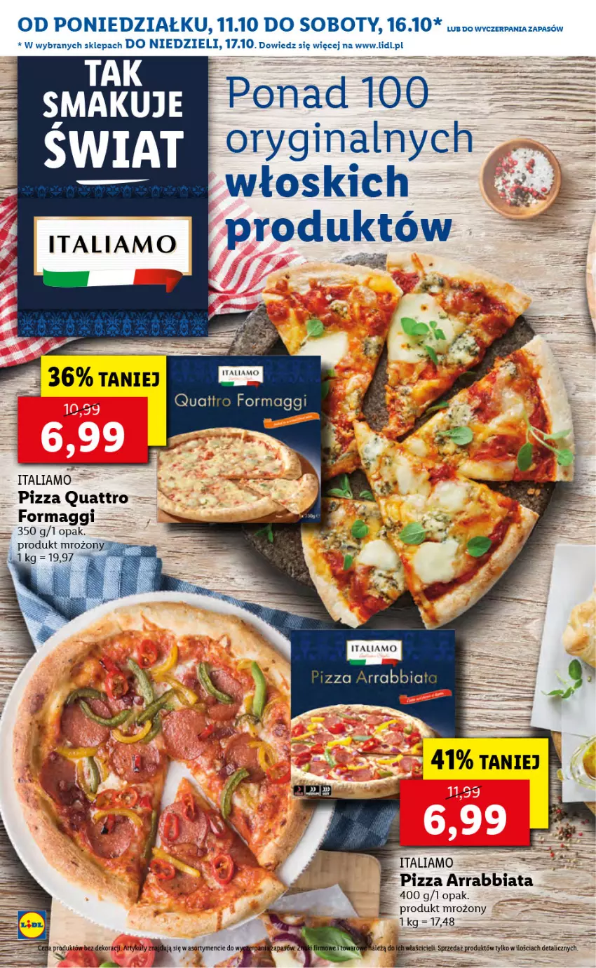 Gazetka promocyjna Lidl - KATALOG ITALIAMO - ważna 11.10 do 15.10.2021 - strona 3 - produkty: Fa, Gin, Maggi, Pizza