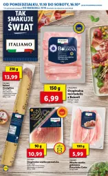 Gazetka promocyjna Lidl - KATALOG ITALIAMO - Gazetka - ważna od 15.10 do 15.10.2021 - strona 5 - produkty: Gin, Gra, Salami, Mortadella, Szynka wieprzowa, Prosciutto, Dell, Szynka, LG