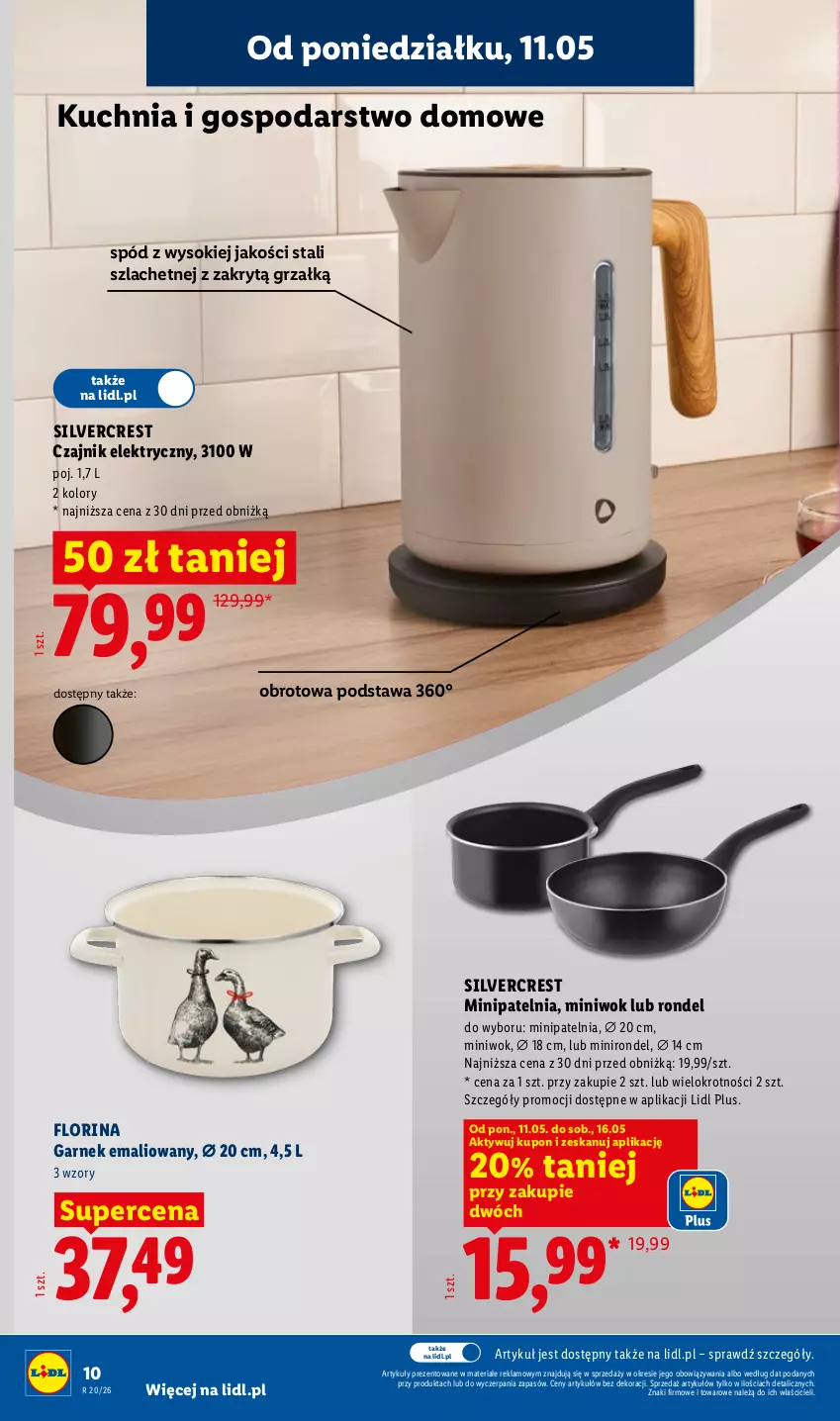 Gazetka promocyjna Lidl - Katalog ważny od 11.05 - ważna 11.05 do 16.05.2026 - strona 12 - produkty: Czajnik, Czajnik elektryczny, Garnek, Kuchnia, Patelnia, Rondel, Silvercrest, Sok