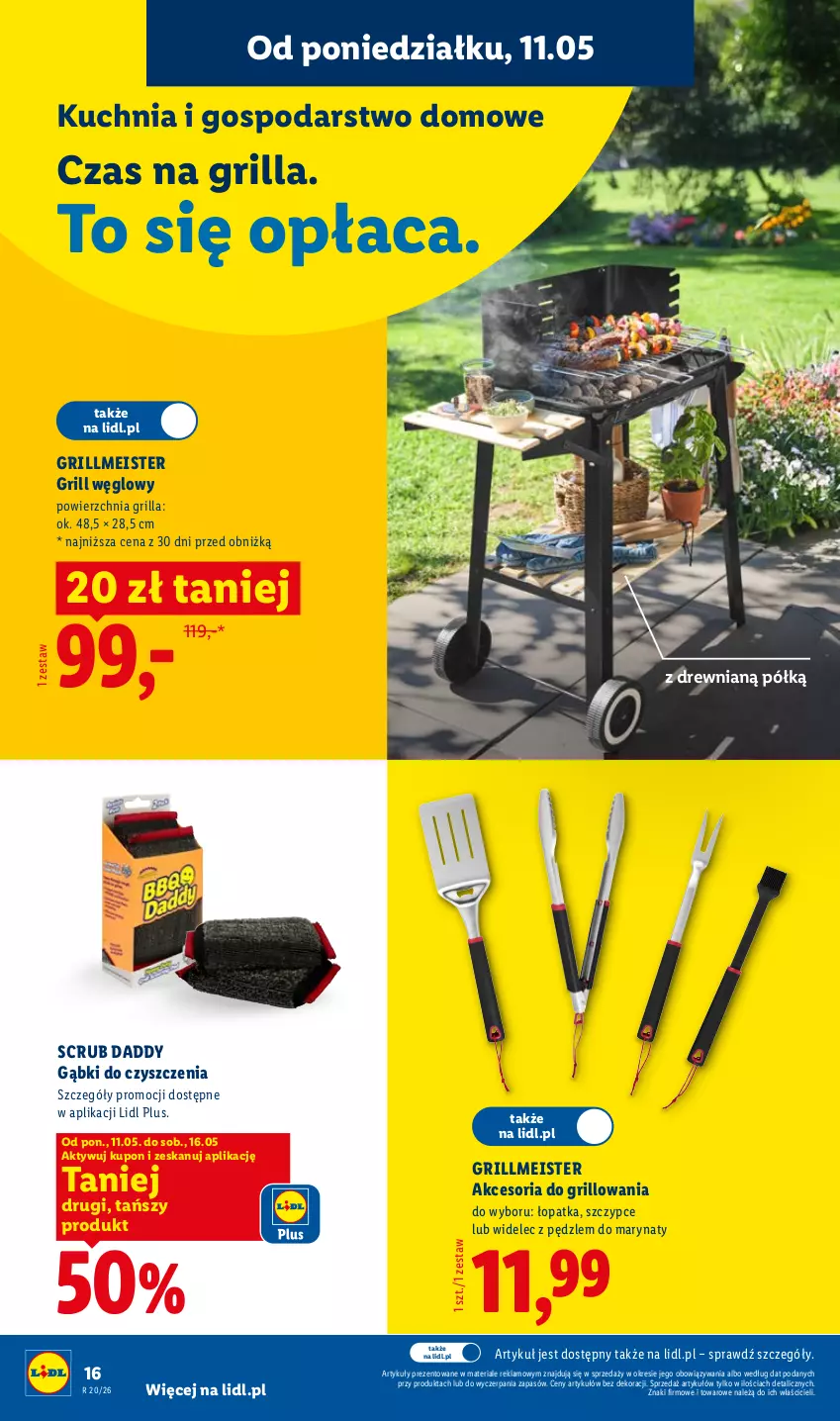 Gazetka promocyjna Lidl - Katalog ważny od 11.05 - ważna 11.05 do 16.05.2026 - strona 18 - produkty: Grill, Kuchnia, Szczypce, Widelec