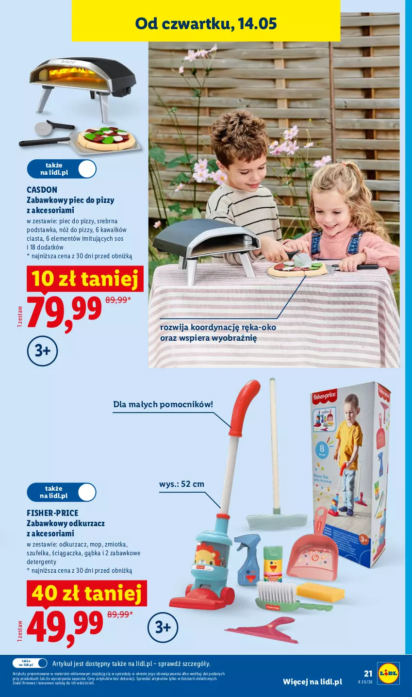 Gazetka promocyjna Lidl - Katalog ważny od 11.05 - ważna 11.05 do 16.05.2026 - strona 25 - produkty: Fisher-Price, Kawa, Mop, Odkurzacz, Piec, Sos, Szufelka