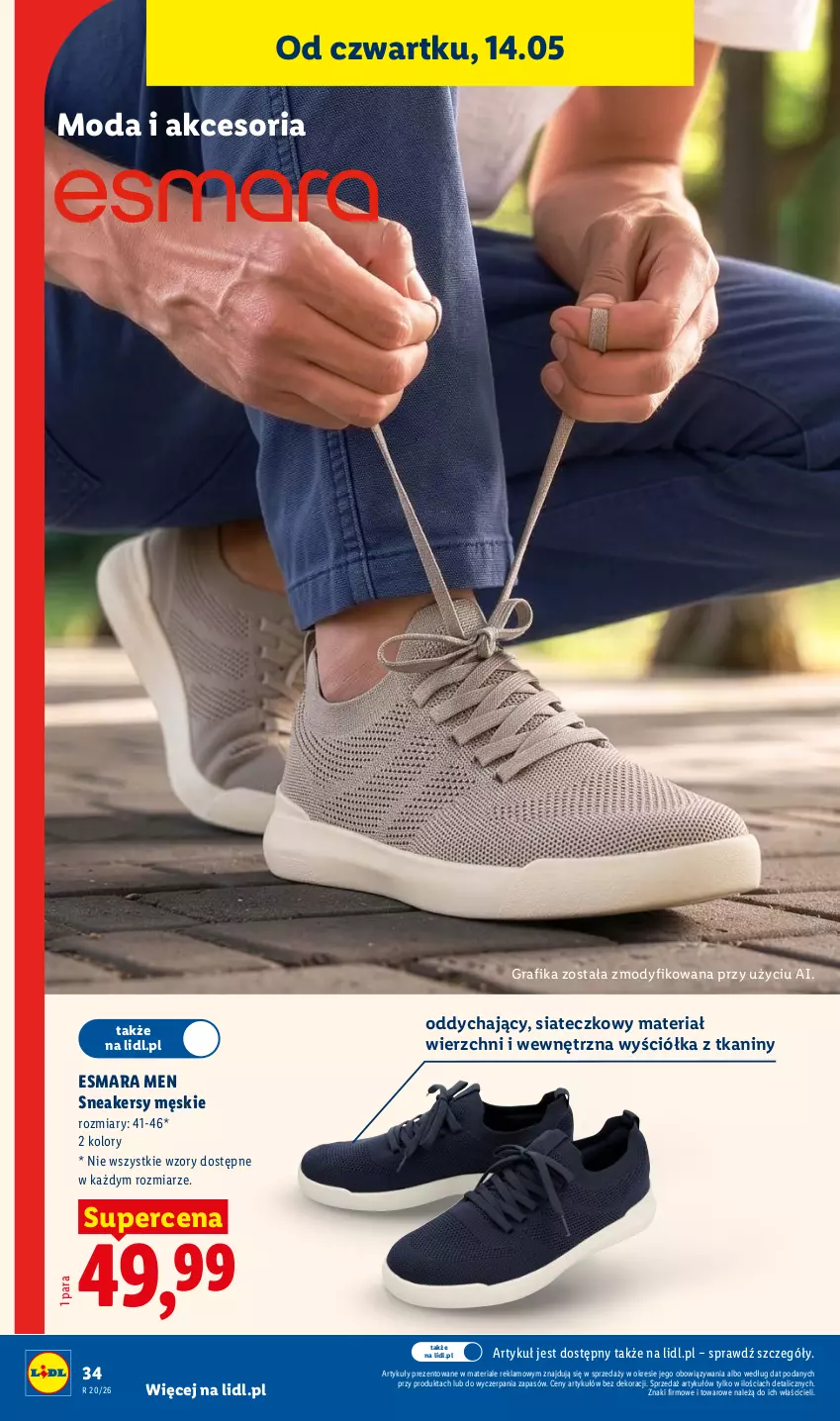 Gazetka promocyjna Lidl - Katalog ważny od 11.05 - ważna 11.05 do 16.05.2026 - strona 38 - produkty: Gra, Grafika, Moda, Sneakersy
