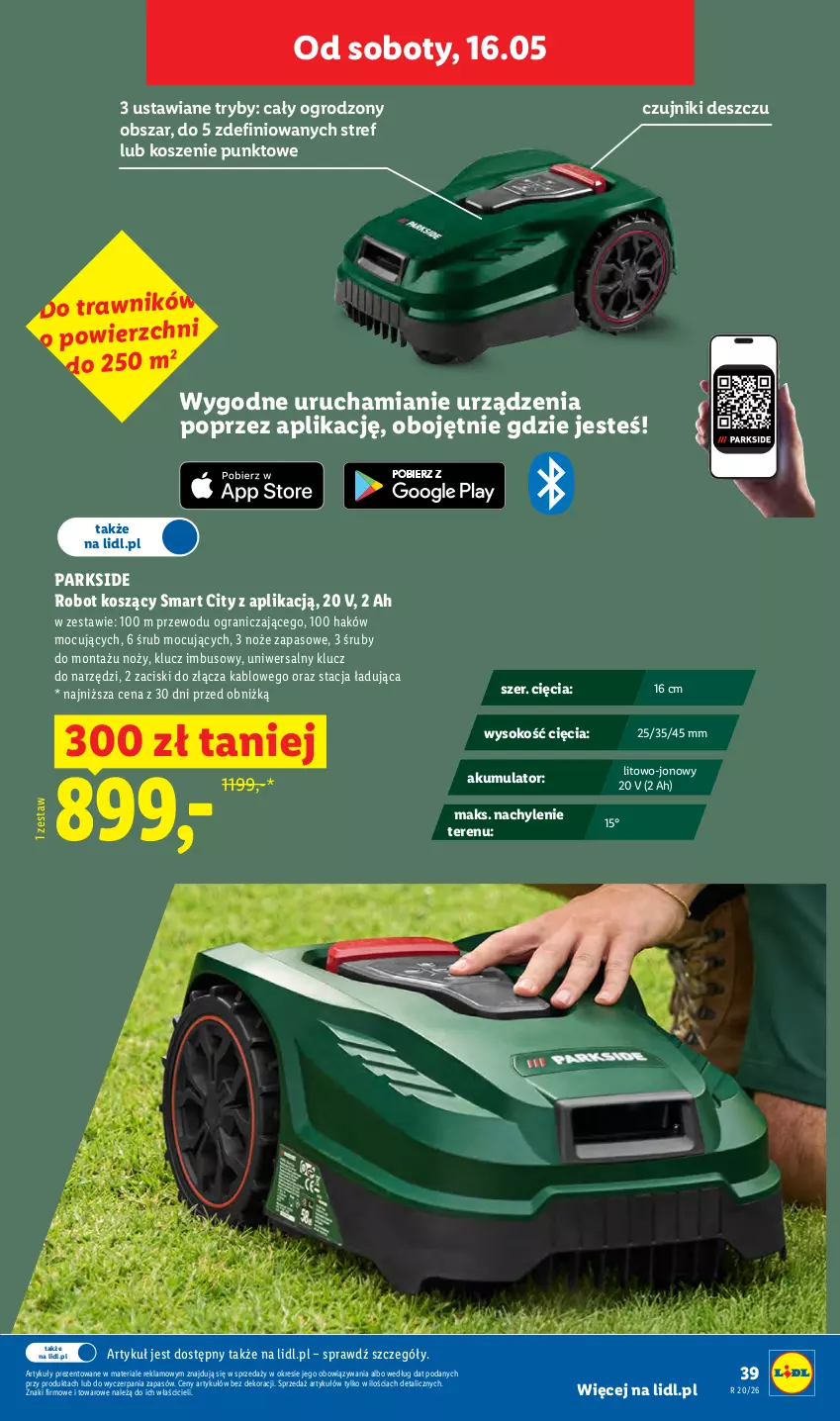 Gazetka promocyjna Lidl - Katalog ważny od 11.05 - ważna 11.05 do 16.05.2026 - strona 45 - produkty: Akumulator, Gra, Kosz, Noż, Parkside, Robot, Sok