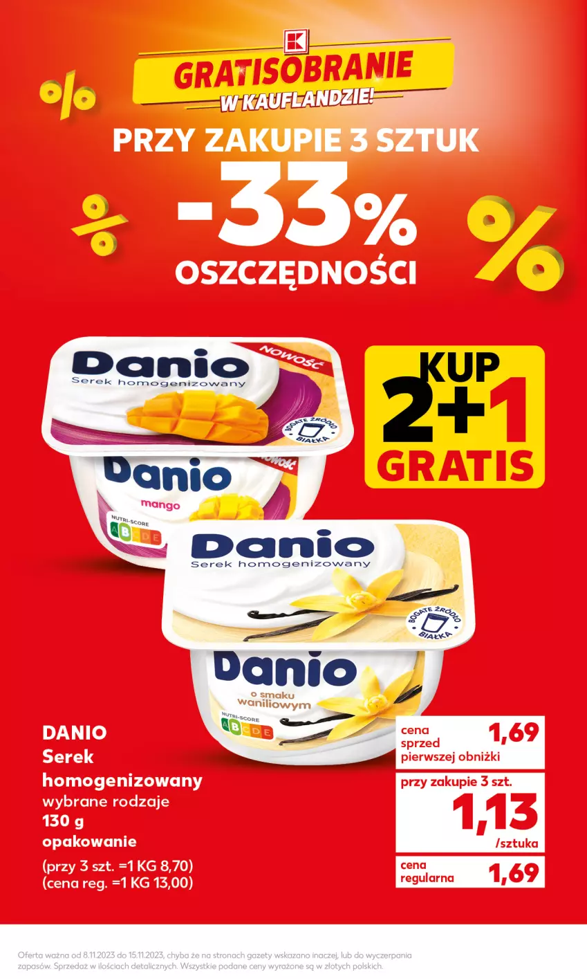 Gazetka promocyjna Kaufland - Mocny Start - ważna 13.11 do 15.11.2023 - strona 7 - produkty: Danio, Ser, Serek, Serek homogenizowany