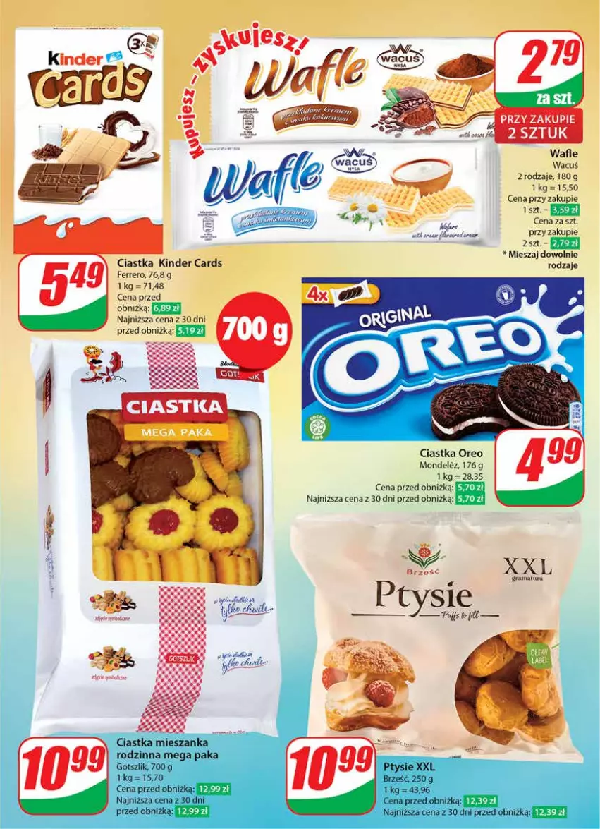 Gazetka promocyjna Dino - Gazetka 25 / 2024 - ważna 19.06 do 25.06.2024 - strona 7 - produkty: Ciastka, Ferrero, Gra, Kinder, Oreo, Rama, Wafle