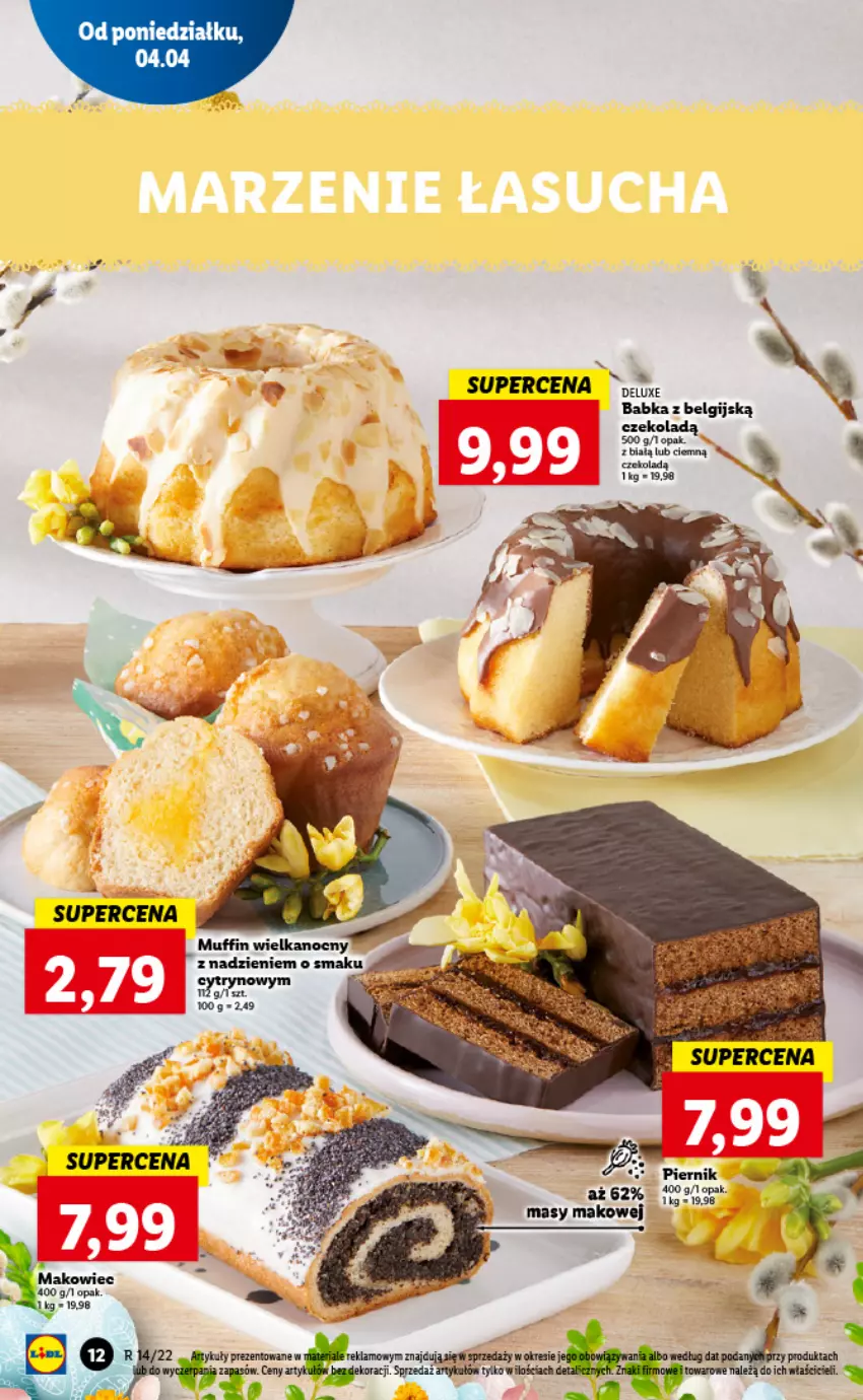 Gazetka promocyjna Lidl - GAZETKA - ważna 04.04 do 06.04.2022 - strona 12 - produkty: Babka, LG, Piernik