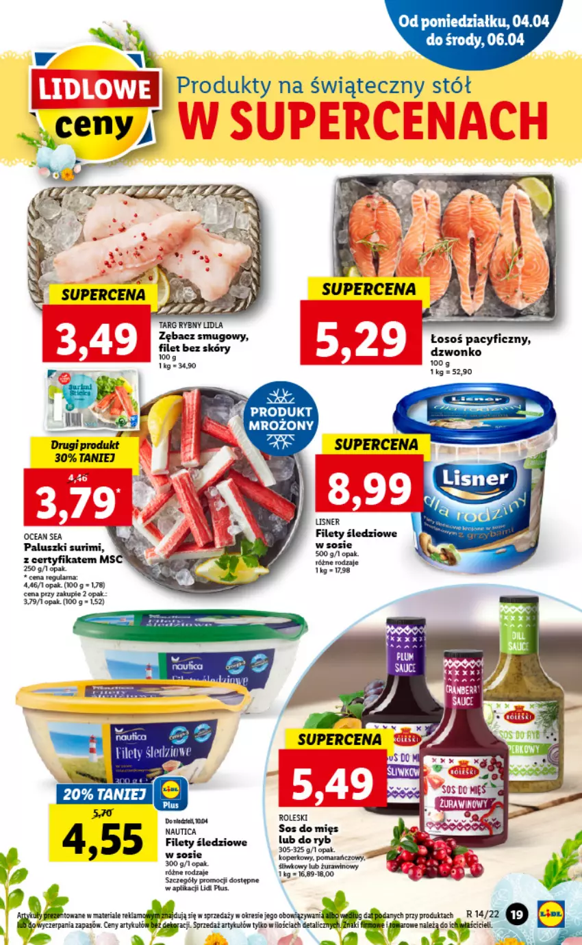 Gazetka promocyjna Lidl - GAZETKA - ważna 04.04 do 06.04.2022 - strona 19 - produkty: Fa, LG, Lisner, Ryż, Sos, Surimi, Wino