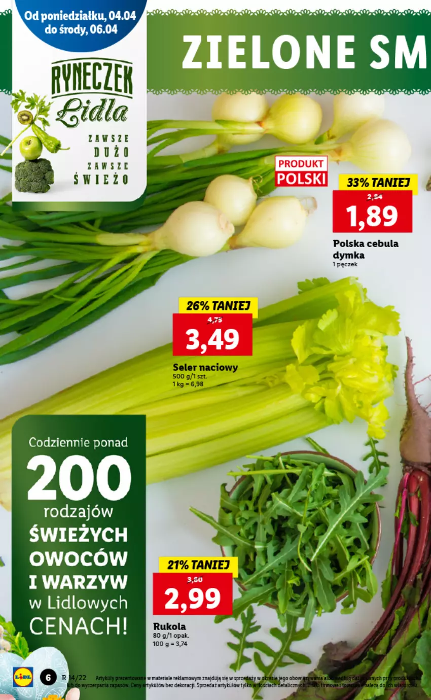 Gazetka promocyjna Lidl - GAZETKA - ważna 04.04 do 06.04.2022 - strona 6 - produkty: Cebula, Taca