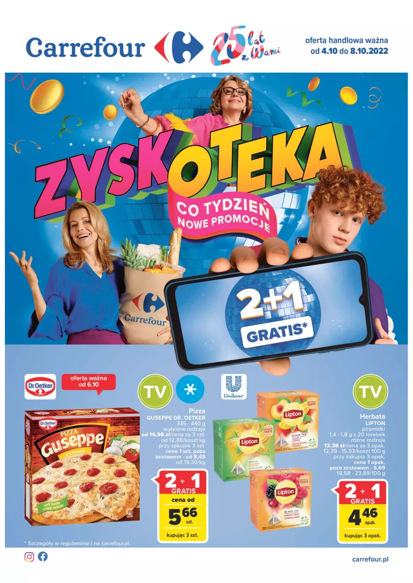 Gazetka promocyjna Carrefour - Gazetka Carrefour Zyskoteka - ważna 04.10 do 08.10.2022 - strona 1 - produkty: Fa, Gra, Lack