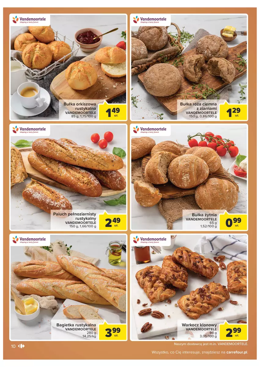 Gazetka promocyjna Carrefour - Gazetka Carrefour Zyskoteka - ważna 04.10 do 08.10.2022 - strona 10 - produkty: Bagietka, Bułka, Koc, Róża, Rust