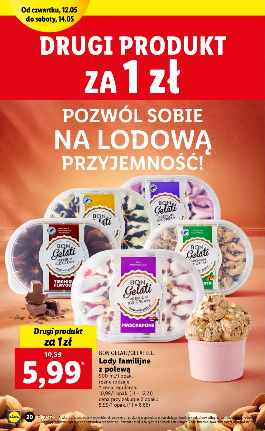 Gazetka promocyjna Lidl - GAZETKA - ważna 12.05 do 14.05.2022 - strona 20 - produkty: Fa, Lody