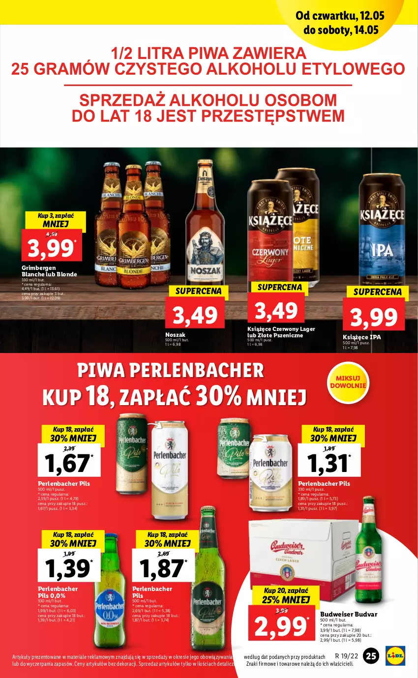 Gazetka promocyjna Lidl - GAZETKA - ważna 12.05 do 14.05.2022 - strona 25 - produkty: Książęce, NBA, Piwa, Ser