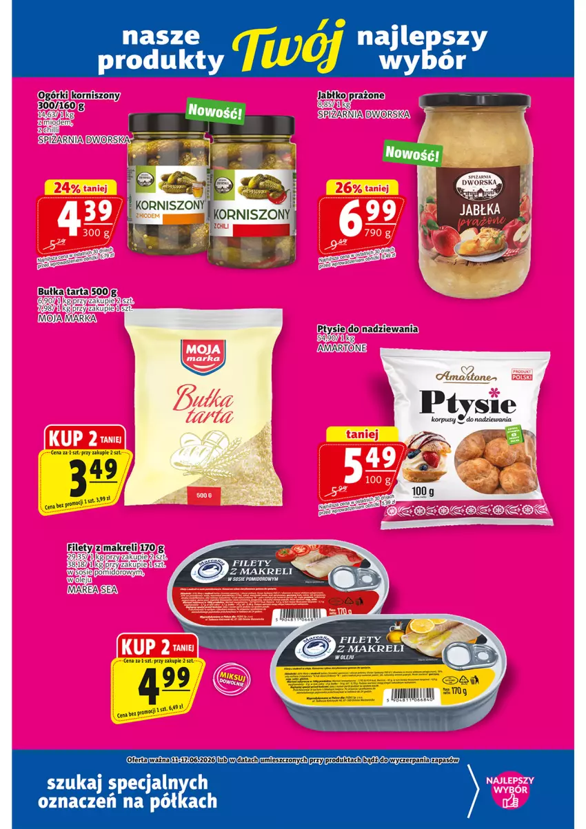 Gazetka promocyjna Prim Market - ważna 11.06 do 17.06.2026 - strona 18 - produkty: Bułka, Korniszony, Korpusy, Sos, Tarta