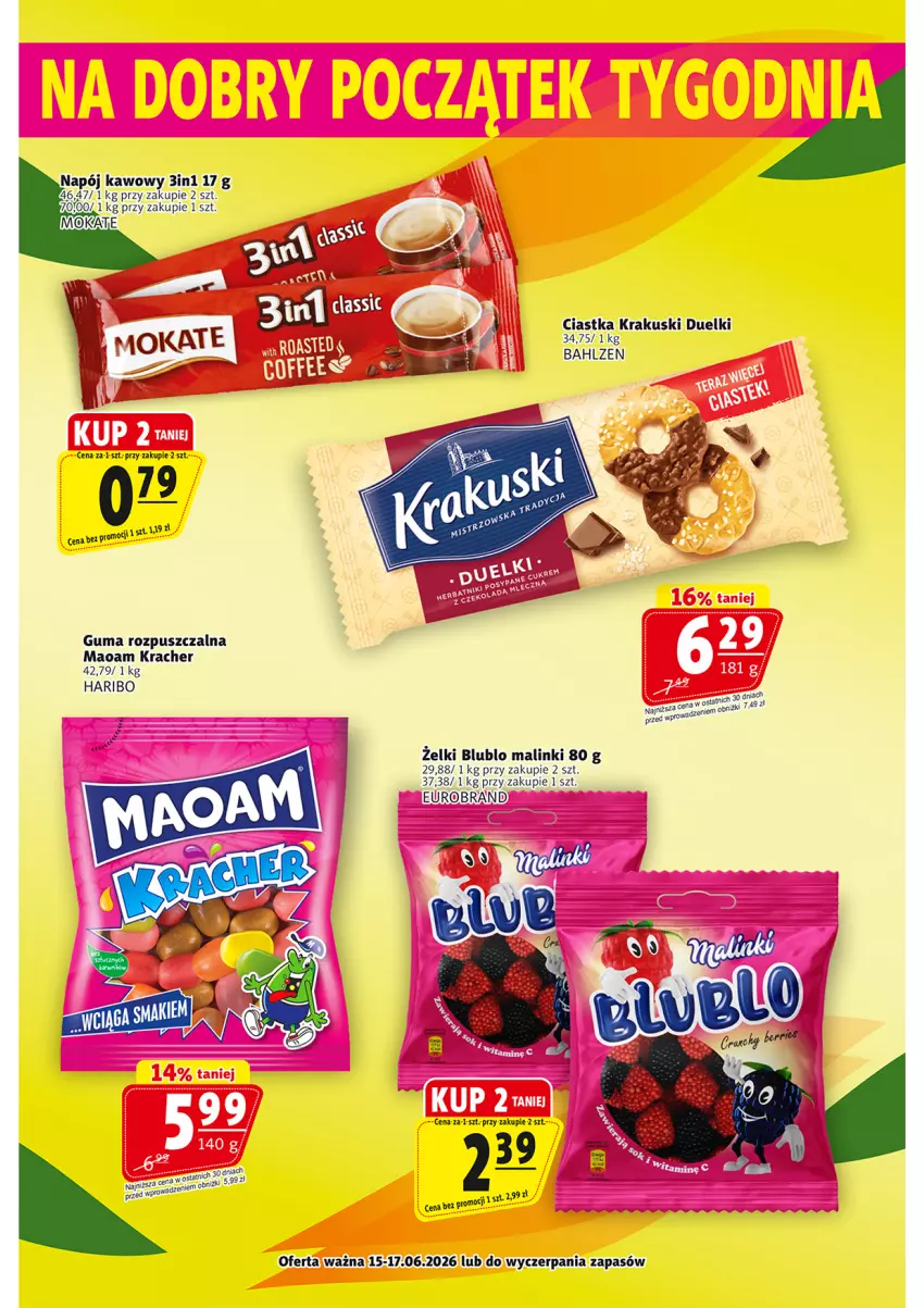Gazetka promocyjna Prim Market - ważna 11.06 do 17.06.2026 - strona 22 - produkty: Ciastka, Guma rozpuszczalna, Haribo, Krakus, Krakuski, Napój