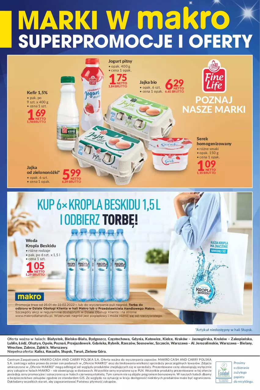 Gazetka promocyjna Makro - [Oferta specjalna] Marki w MAKRO - ważna 25.01 do 07.02.2022 - strona 8 - produkty: Gra, Jogurt, Jogurt pitny, Kefir, Kosz, Papier, Piec, Rum, Ser, Serek, Serek homogenizowany, Sos, Szal, Woda