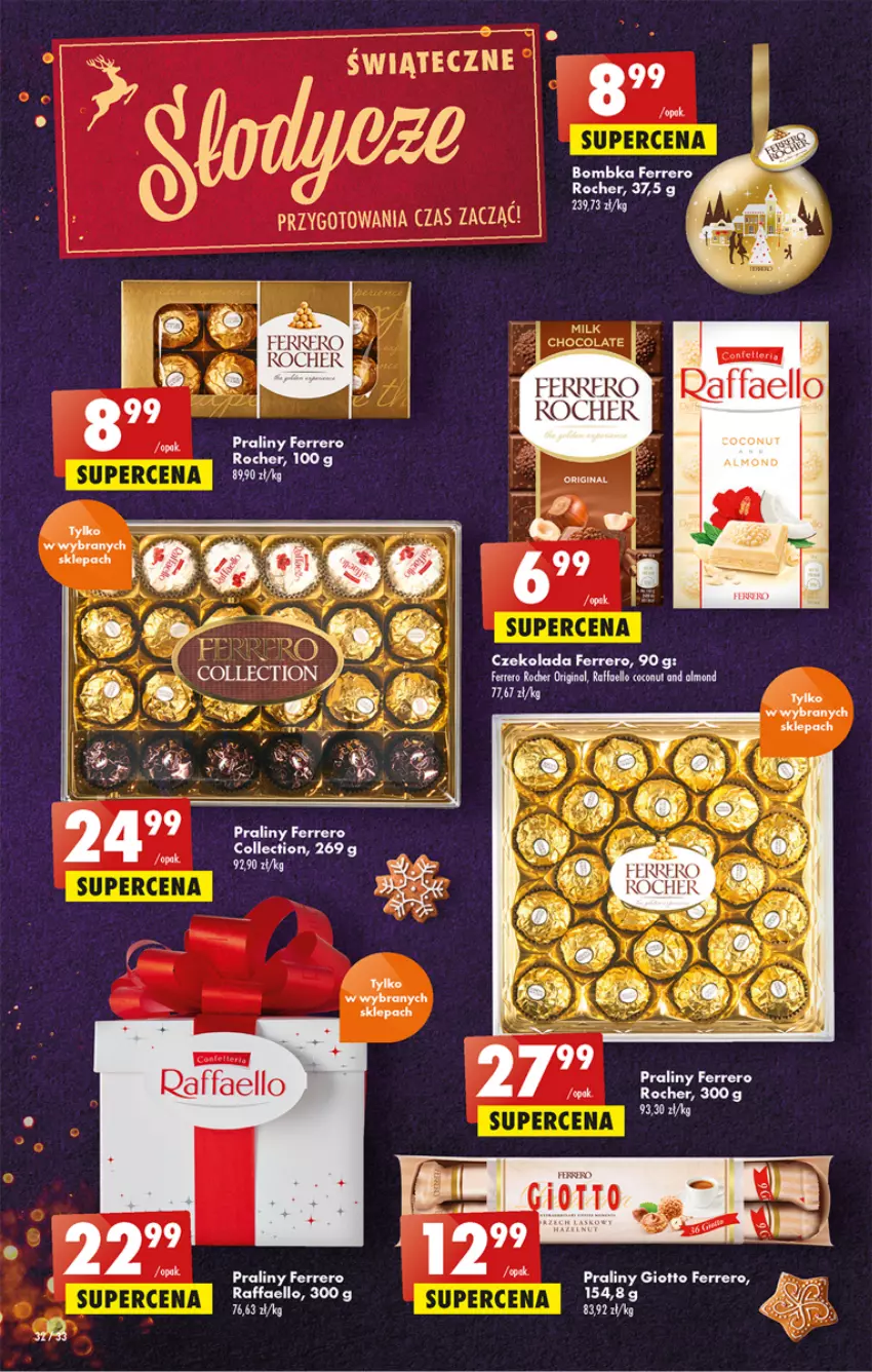 Gazetka promocyjna Biedronka - Gazetka - Biedronka.pl - ważna 15.12 do 21.12.2022 - strona 32 - produkty: Czekolada, Fa, Ferrero, Ferrero Rocher, Praliny, Raffaello