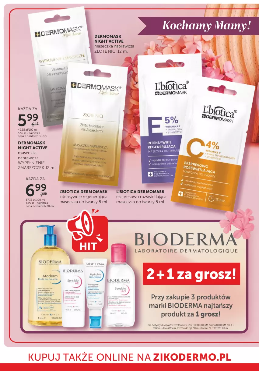 Gazetka promocyjna Ziko - Gazetka Ziko Dermo - ważna 16.05 do 28.05.2024 - strona 6 - produkty: Atoderm, Bioderma, Koc, L'Biotica, Mars, Ser