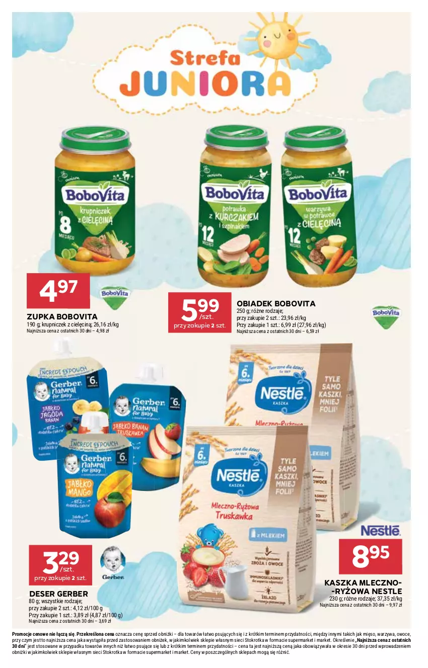 Gazetka promocyjna Stokrotka - Supermarket - ważna 18.12 do 21.12.2025 - strona 45 - produkty: BoboVita, Deser, Gerber, Mięso, Owoce, Ryż, Ser, Warzywa