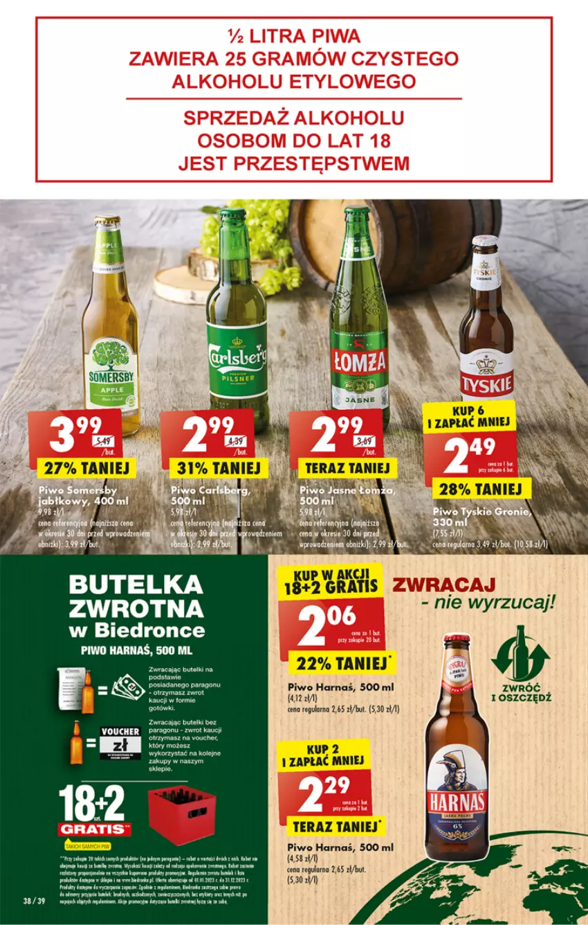 Gazetka promocyjna Biedronka - Gazetka - Biedronka.pl - ważna 06.02 do 11.02.2023 - strona 38 - produkty: Dron, Harnaś, Koc, LG, Piwo, Por, RYOR, Sok, Tera