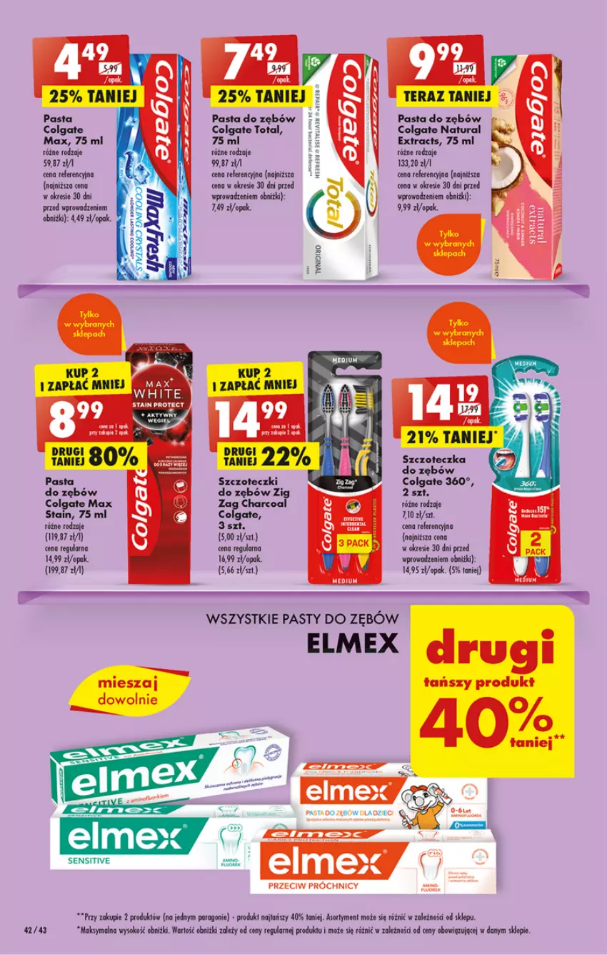 Gazetka promocyjna Biedronka - Gazetka - Biedronka.pl - ważna 06.02 do 11.02.2023 - strona 42 - produkty: Colgate, Colgate Total, Elmex, LG, Pasta do zębów, Sok, Szczoteczka, Tera