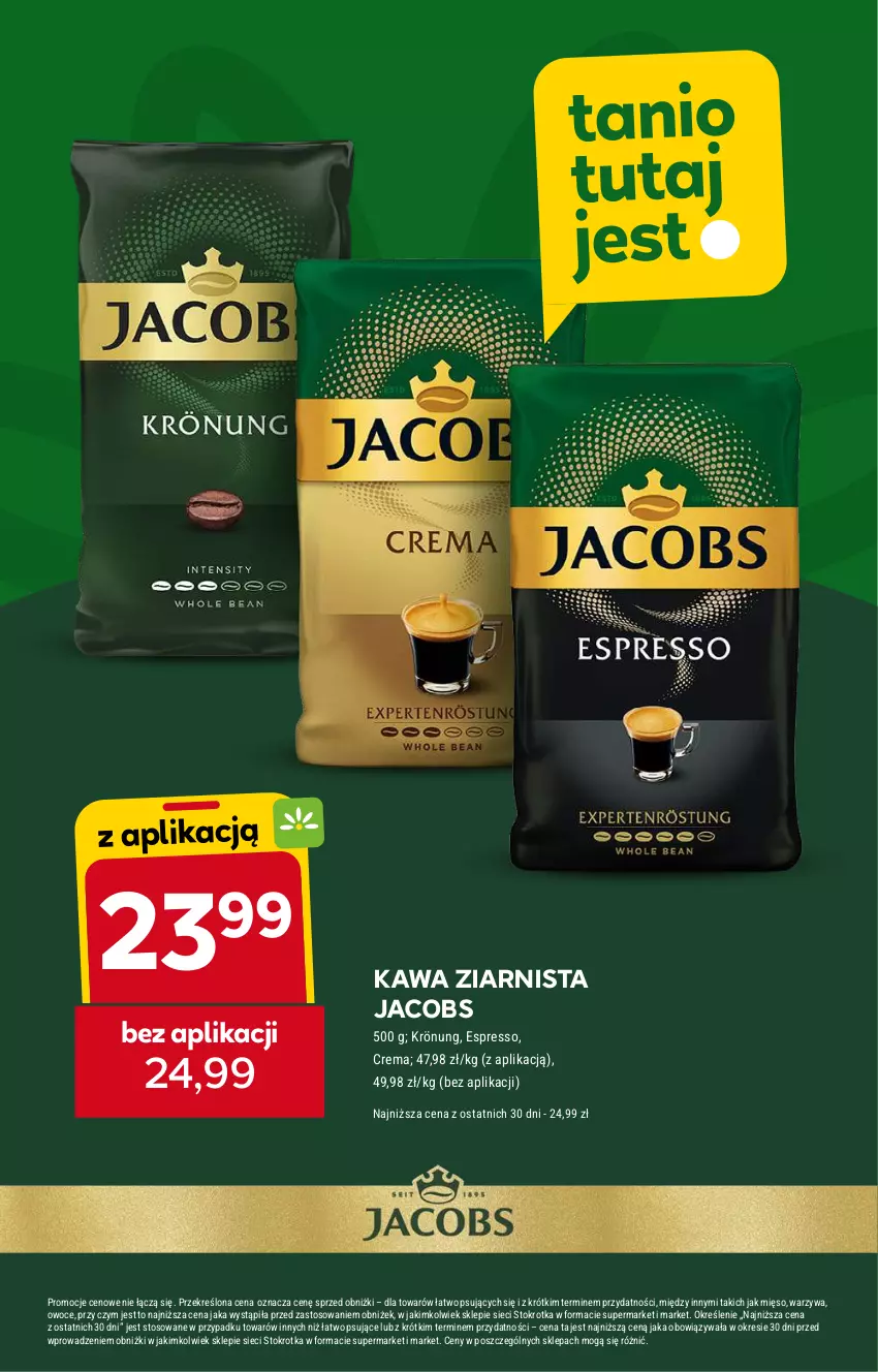 Gazetka promocyjna Stokrotka - Supermarket - ważna 13.08 do 21.08.2024 - strona 25 - produkty: Jacobs, Kawa, Kawa ziarnista, Mięso, Owoce, Warzywa