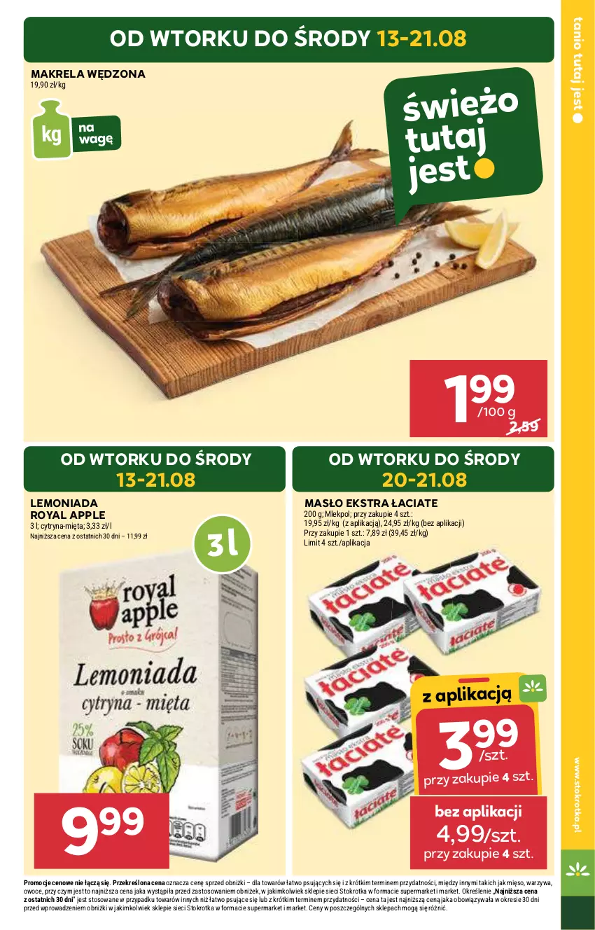 Gazetka promocyjna Stokrotka - Supermarket - ważna 13.08 do 21.08.2024 - strona 7 - produkty: Lemoniada, Masło, Mięso, Mięta, Owoce, Warzywa